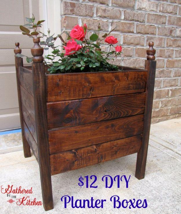 $12 DIY Planter Boxes, fast enough to finish before the next rainy day and charm that fits right into an existing room