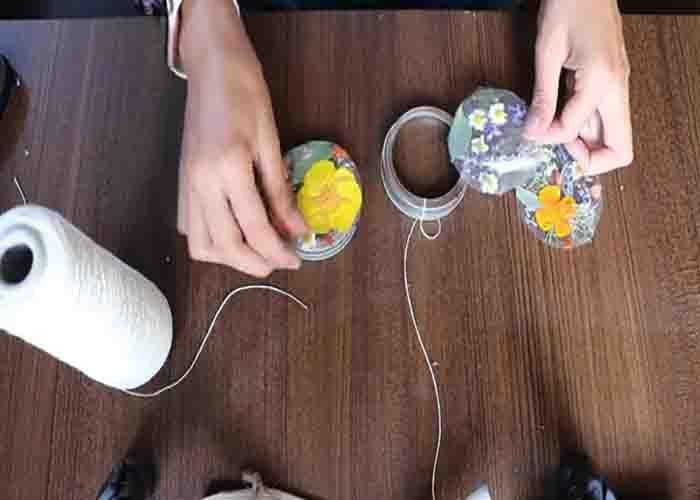 Making the suncatcher wind chime