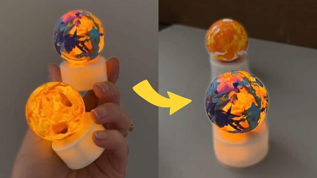 DIY Tea Light Planets