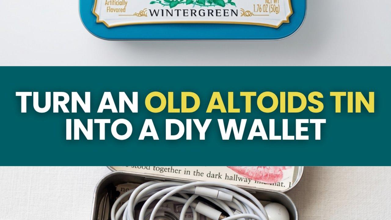 Old Altoids Tin Transformed Into DIY Wallet