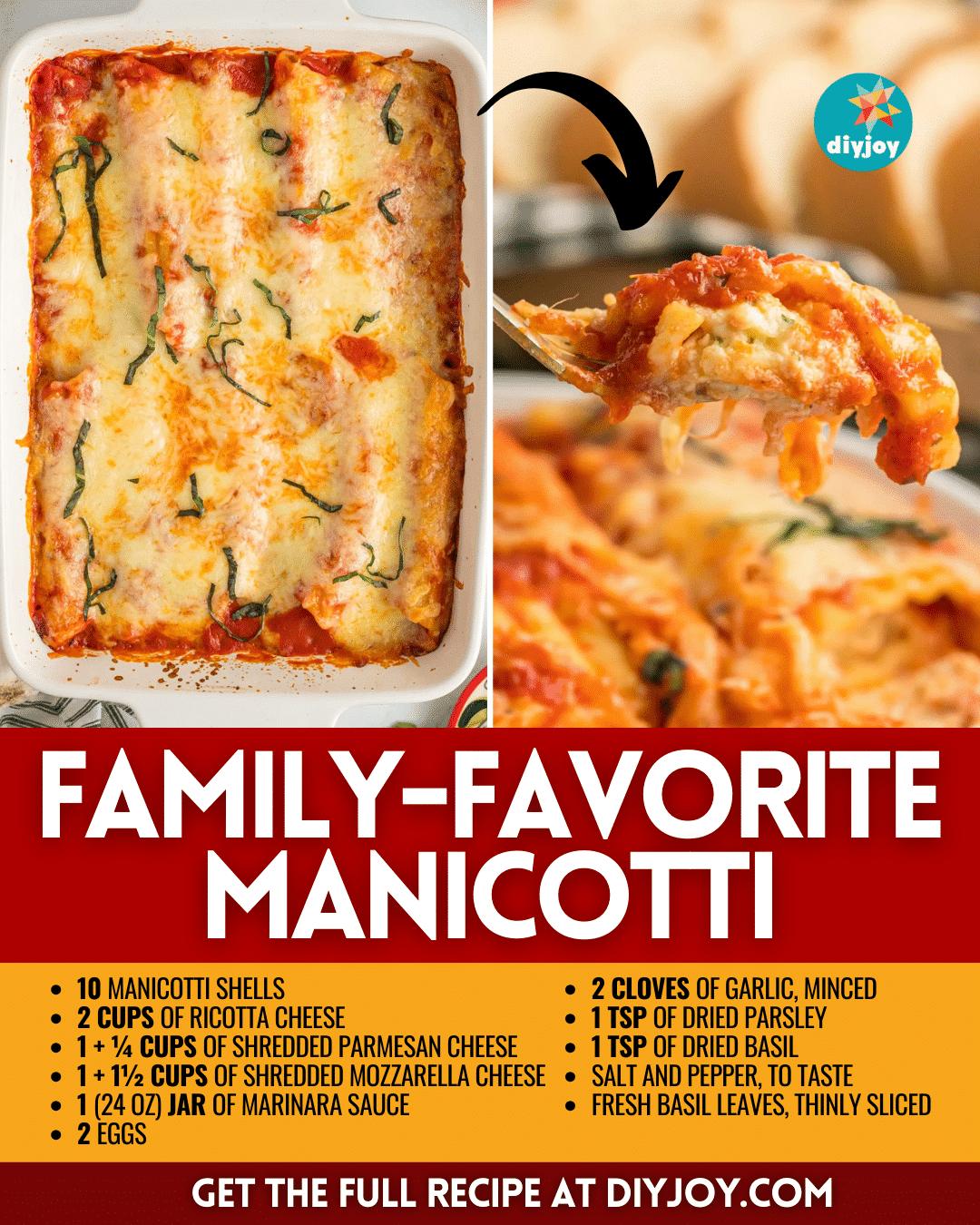 Family-Favorite Manicotti Recipe