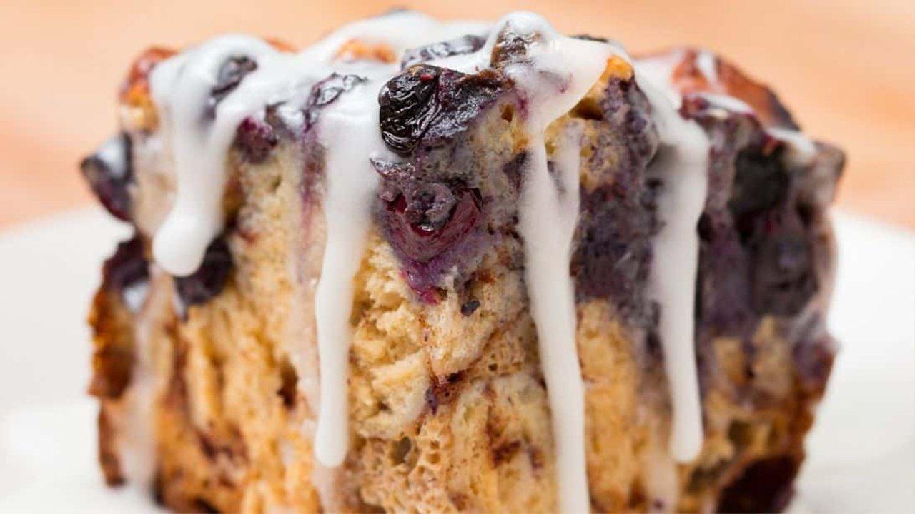 Blueberry Cinnamon Roll Bake