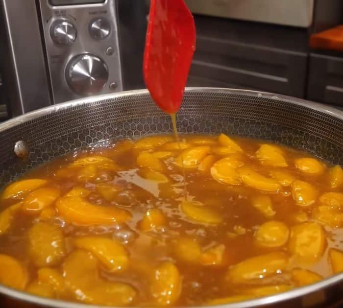 Homemade Bourbon Peach Cobbler Ingredients