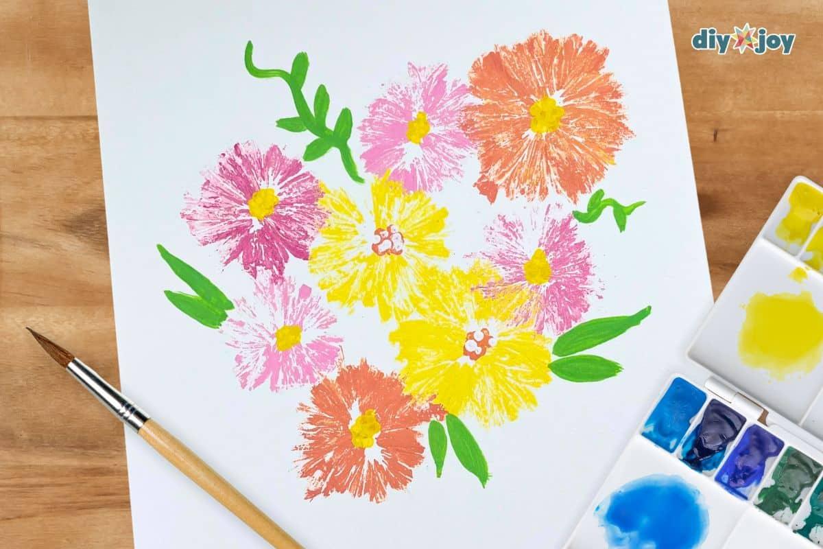 Easy Flowers Plastic Bag — how to paint flowers the easy way