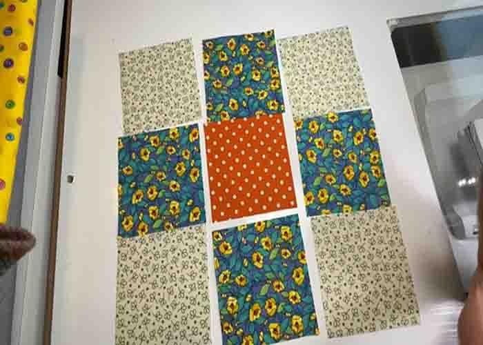Building the nine-patch quilt block