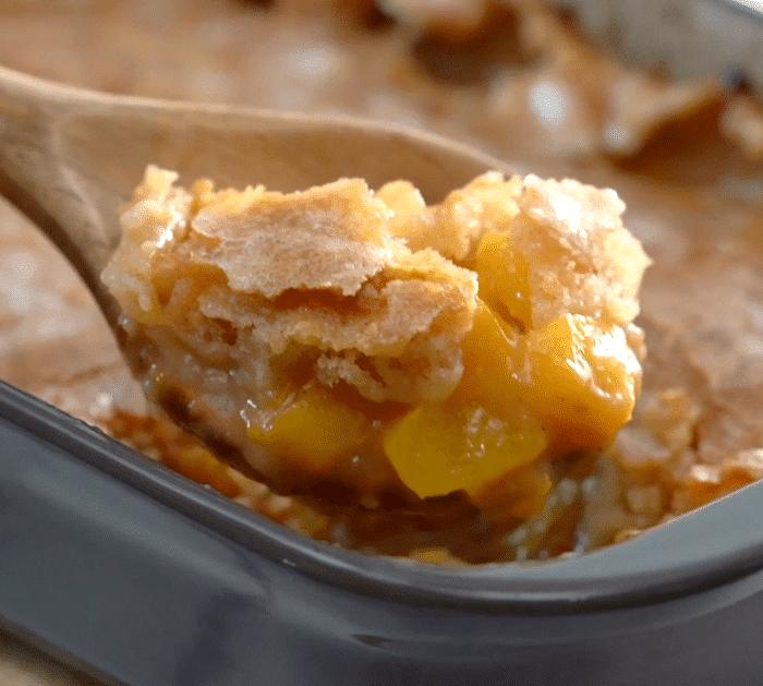 Easy to Make Peach Cobbler Pudding