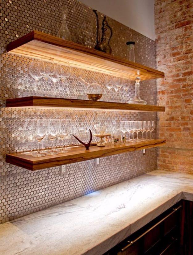 DIY Tile Ideas - Copper Tiles - Creative Crafts for Bathroom, Kitchen, Living Room, and Fireplace - Awesome Shower and Bathtub Ideas - Fun and Easy Home Decor Projects - How To Mak