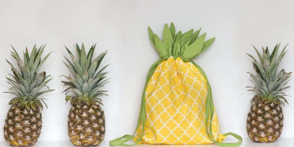 Easy to Sew Adorable Pineapple Backpack That is Almost Edible!