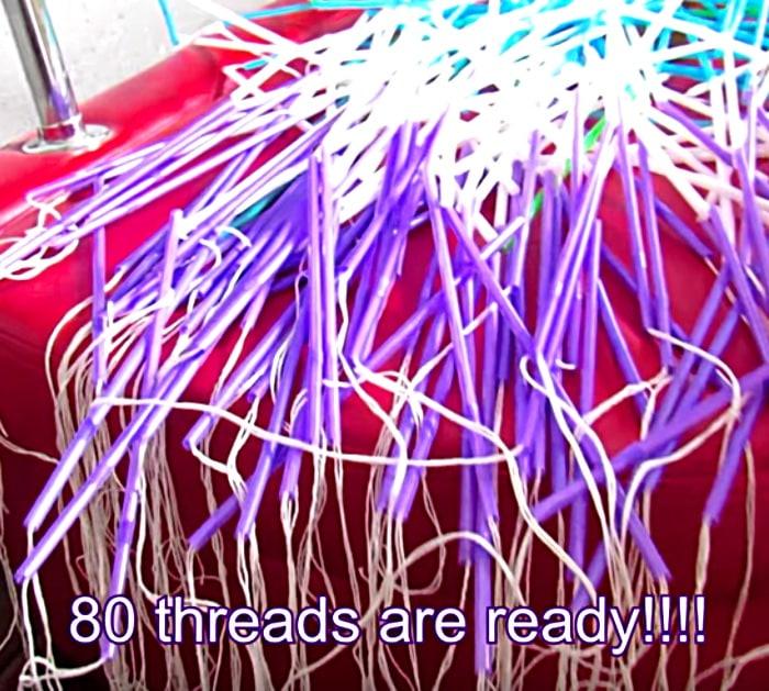 Try making a DIY recycled curtain out of plastic straws
