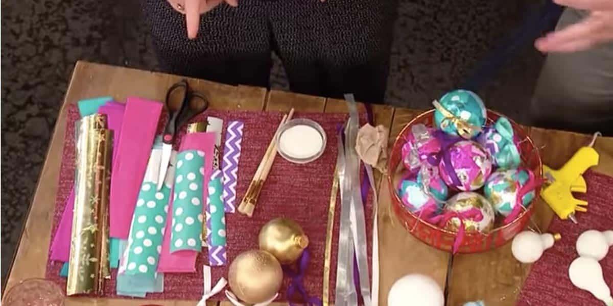 Watch How They Make These Ridiculously Cool Ornaments Out Of Leftover Wrapping Paper!