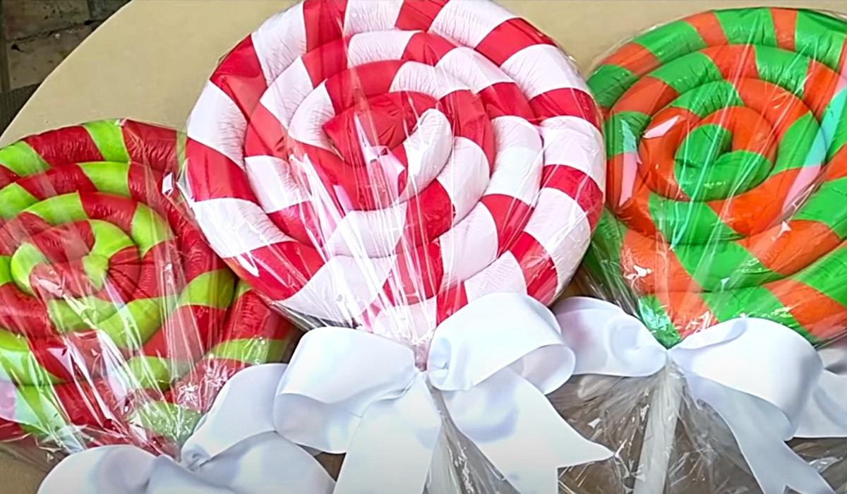 Dollar Tree Pool Noodle Yard Lollipops
