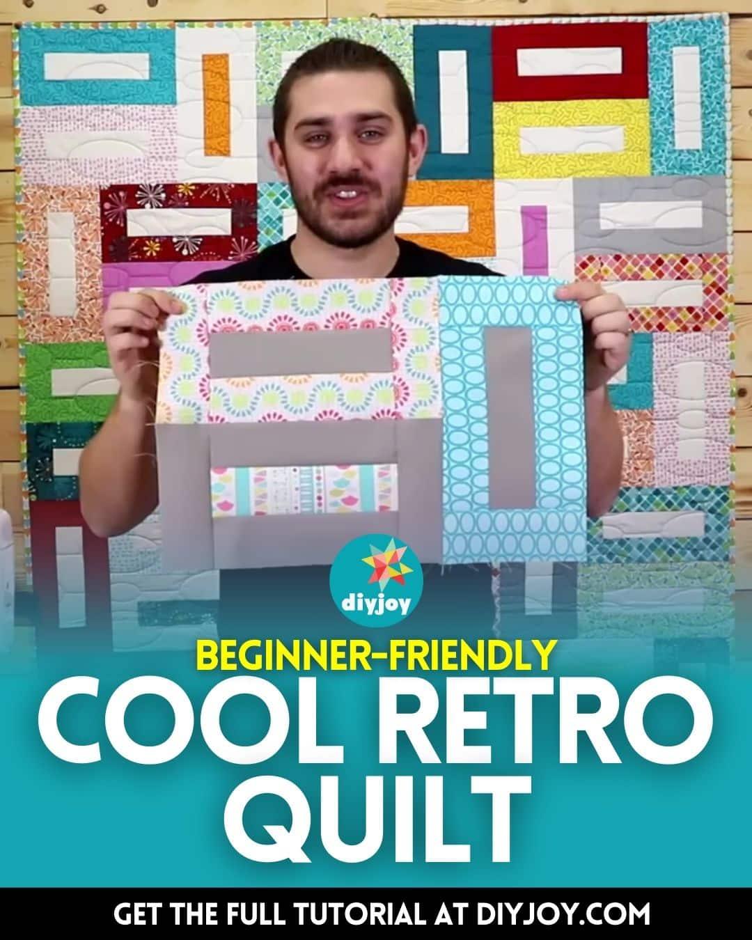 Cool Retro Quilt Tutorial for Beginners