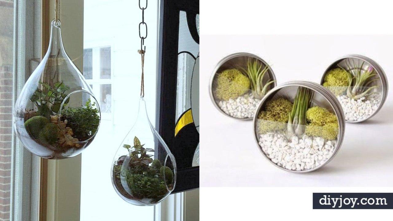 20 DIY Terrarium Ideas for Jars, Bulbs and Glass