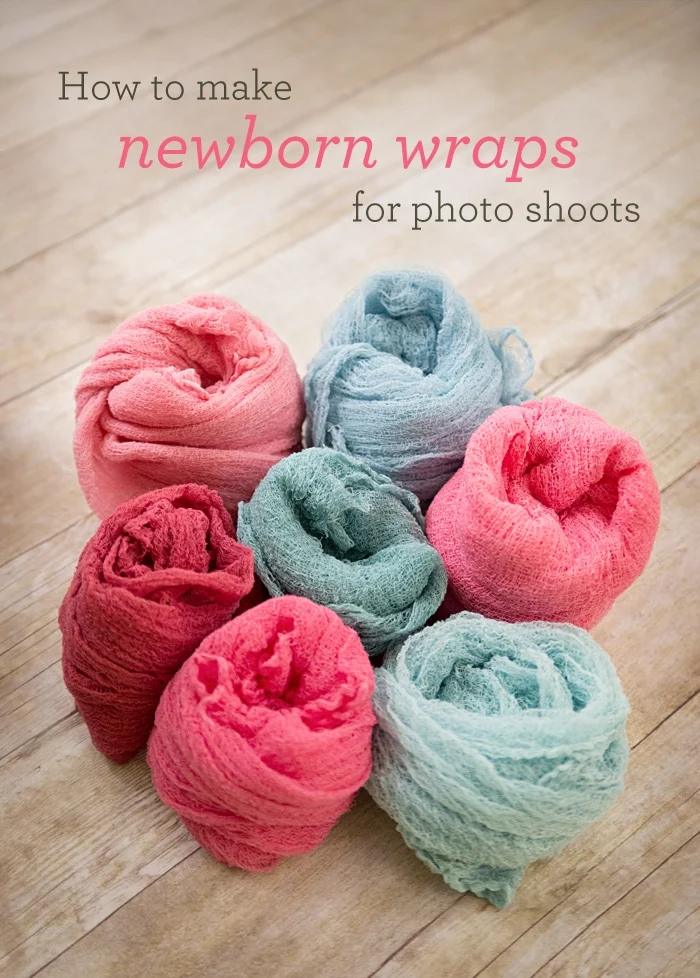 Newborn Wraps For Photoshoot, a handmade nursery treasure, budget friendly using stuff already sitting in a bin