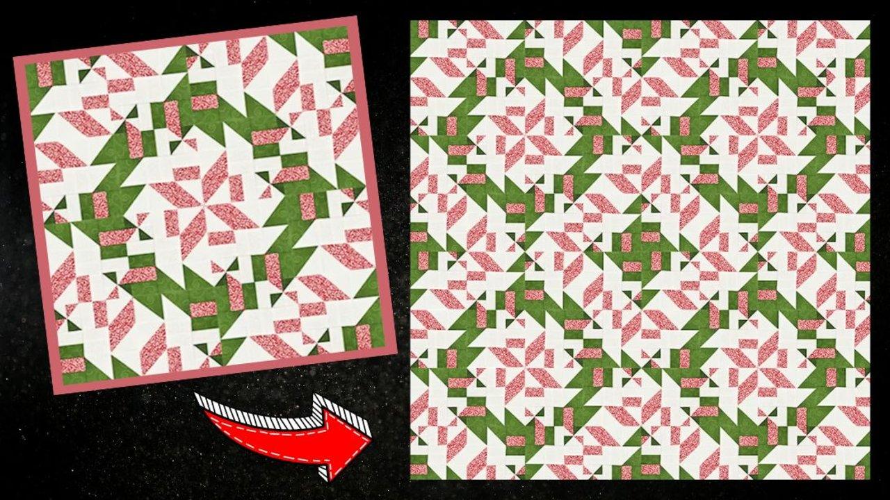Easy Ribbon & Wreaths Quilt Tutorial
