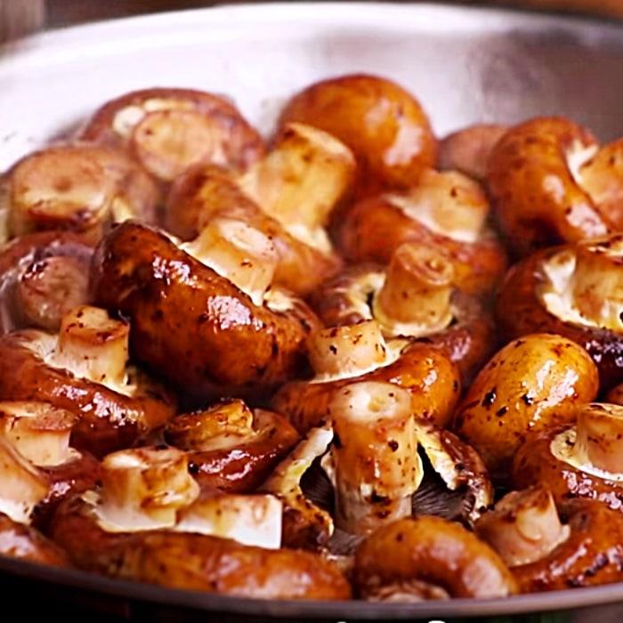 How To make Creamy Mushrooms - Bacon Ideas - Easy Side Dish For Steak