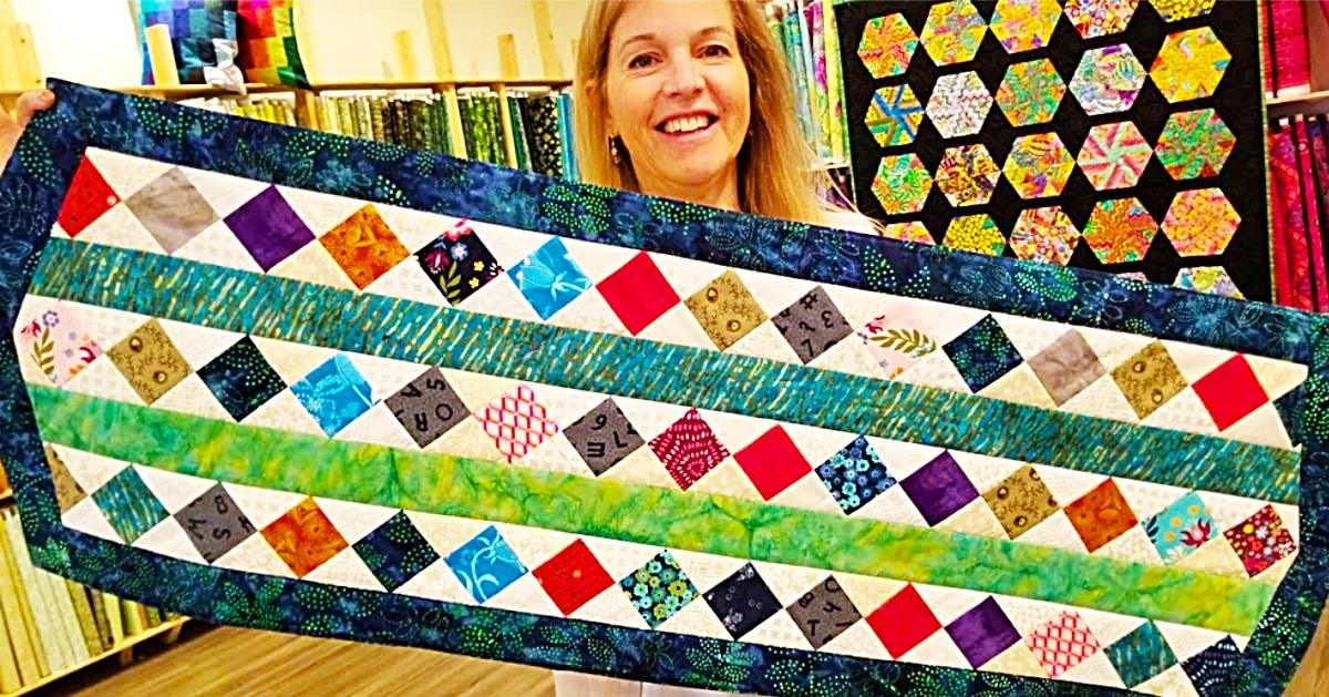 Donna Jordan Scrap Buster Table Runner
