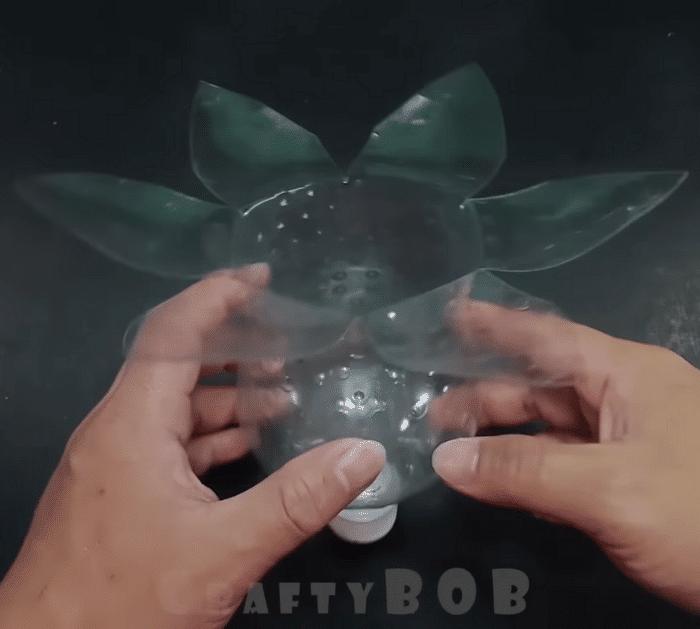 DIY Flower Pot Made From Plastic Bottles Materials