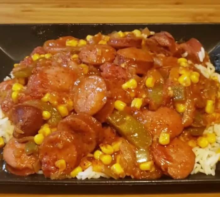 Easy To Make Old-Fashioned Tomatoes & Sausage