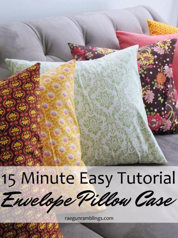 Quick Envelope Pillow Case, a popular choice on this list and a project that comes together in an afternoon