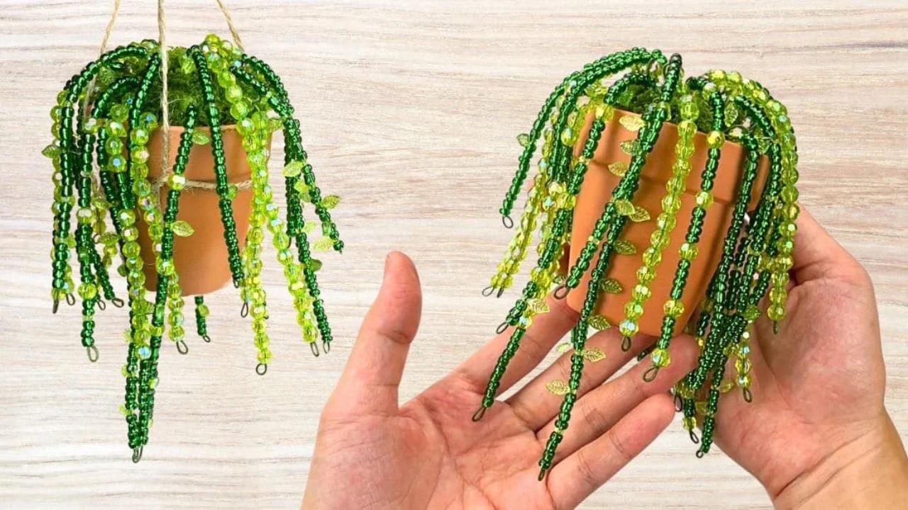 How to Make a Beaded Potted Plant – DIY Tutorial