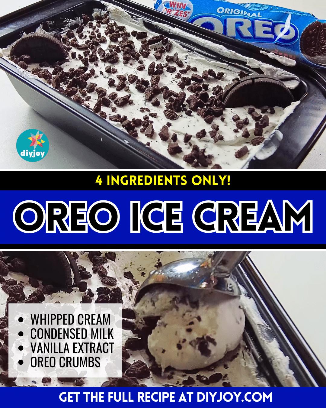 Easy 4-Ingredient Oreo Ice Cream Recipe