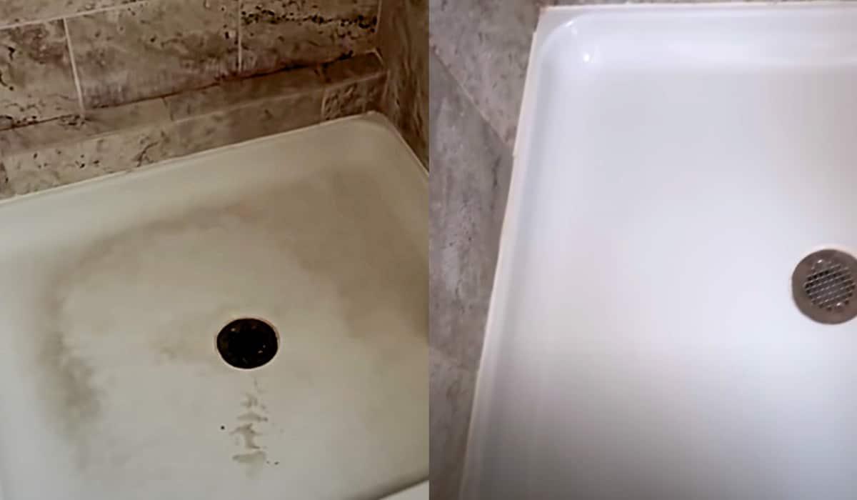 Dollar Tree Deep-Clean For Shower Floors