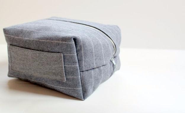 Boxy Dopp Kit, simple to scale to fit almost any space and proof a small touch makes a big difference