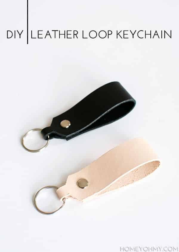 DIY Leather Keychain - Cool DIY Gift Ideas for Him