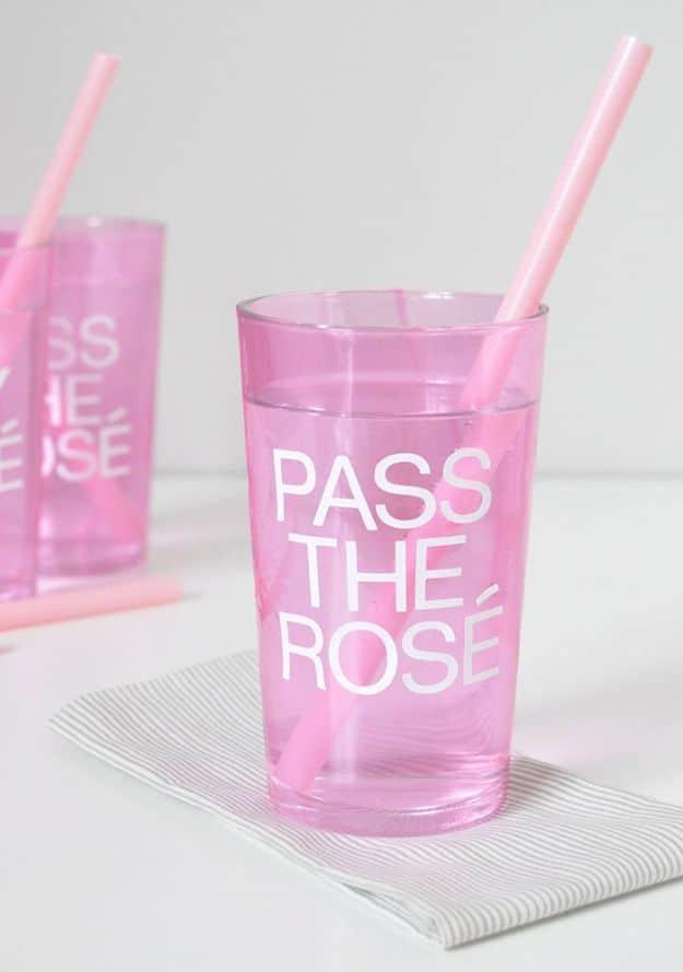 Glitter Glassware, budget friendly using stuff already sitting in a bin and a piece worth keeping out on display