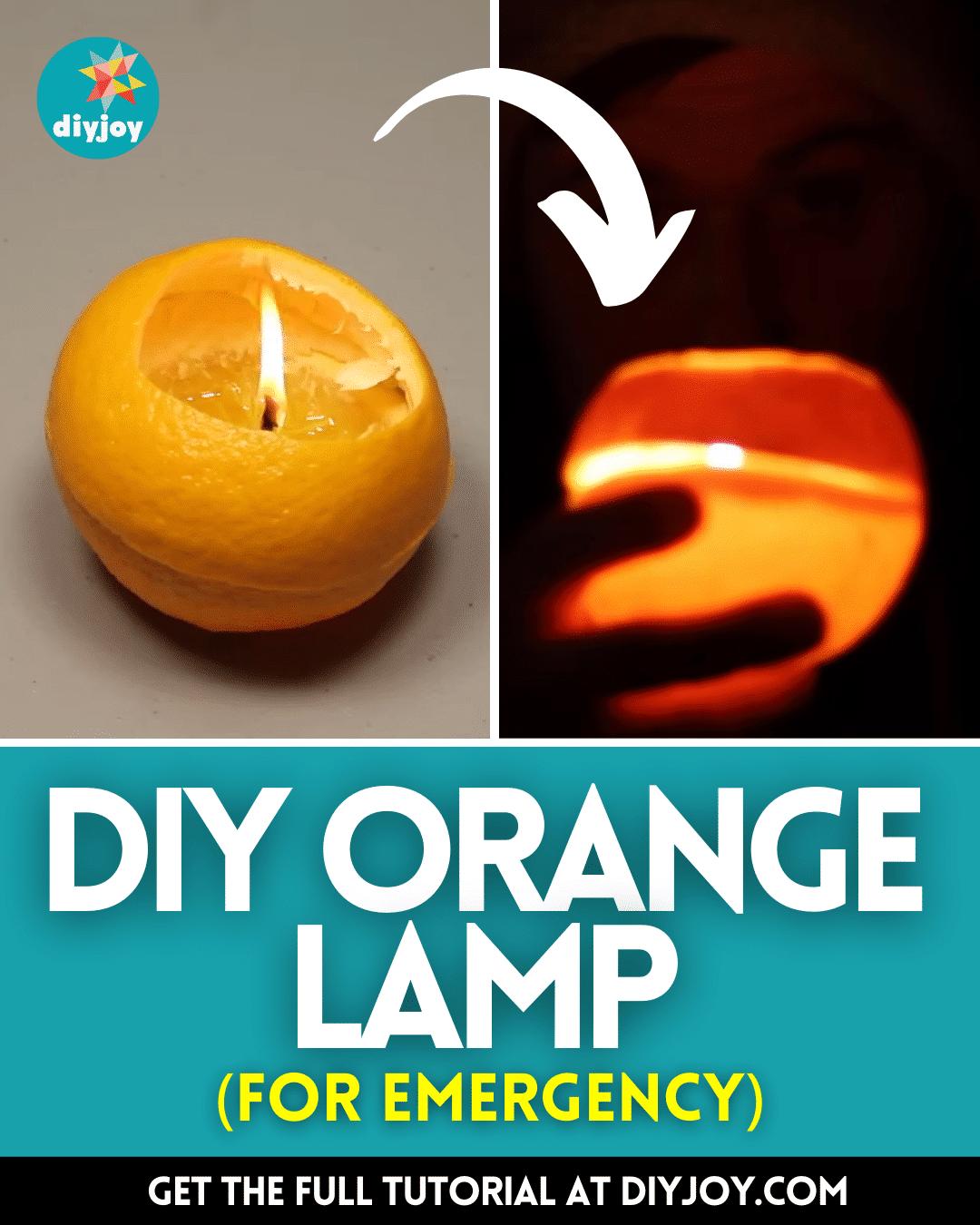 Easy DIY Orange Lamp for Emergency