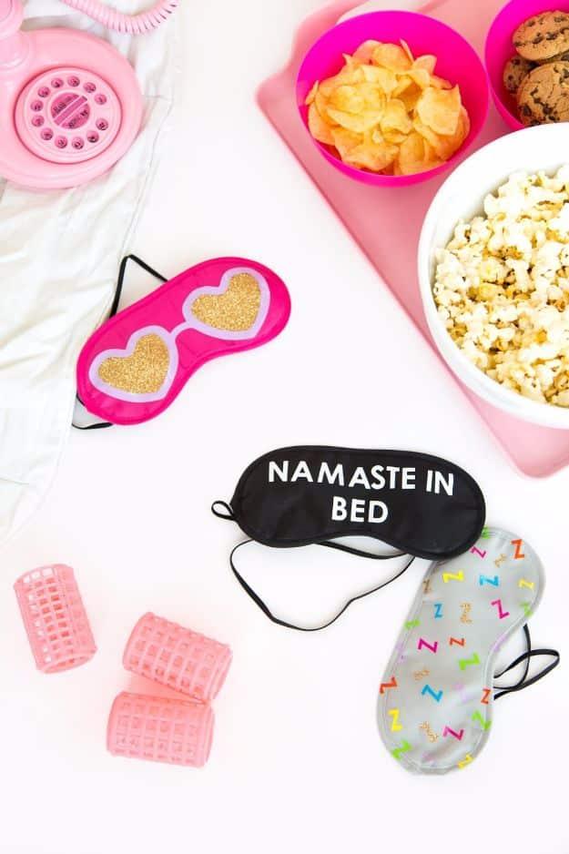 DIY Sleeping Eye Masks, a playful accessory that beats anything from a store and a favorite pick from this roundup