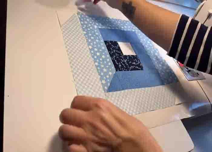 Assembling the impossible spiral quilt block
