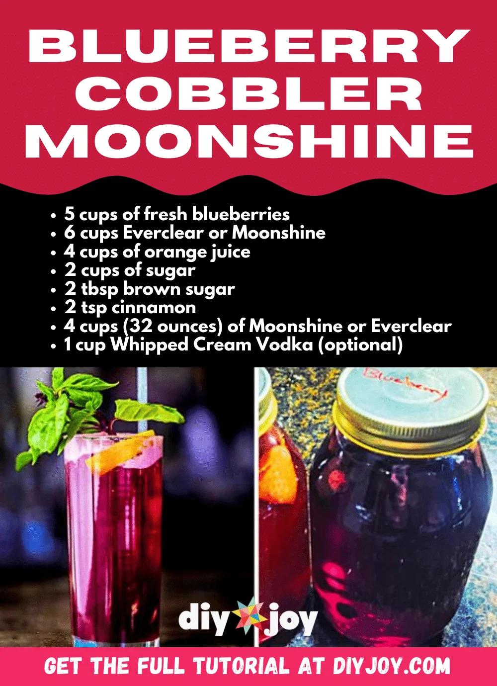 Blueberry Cobbler Moonshine