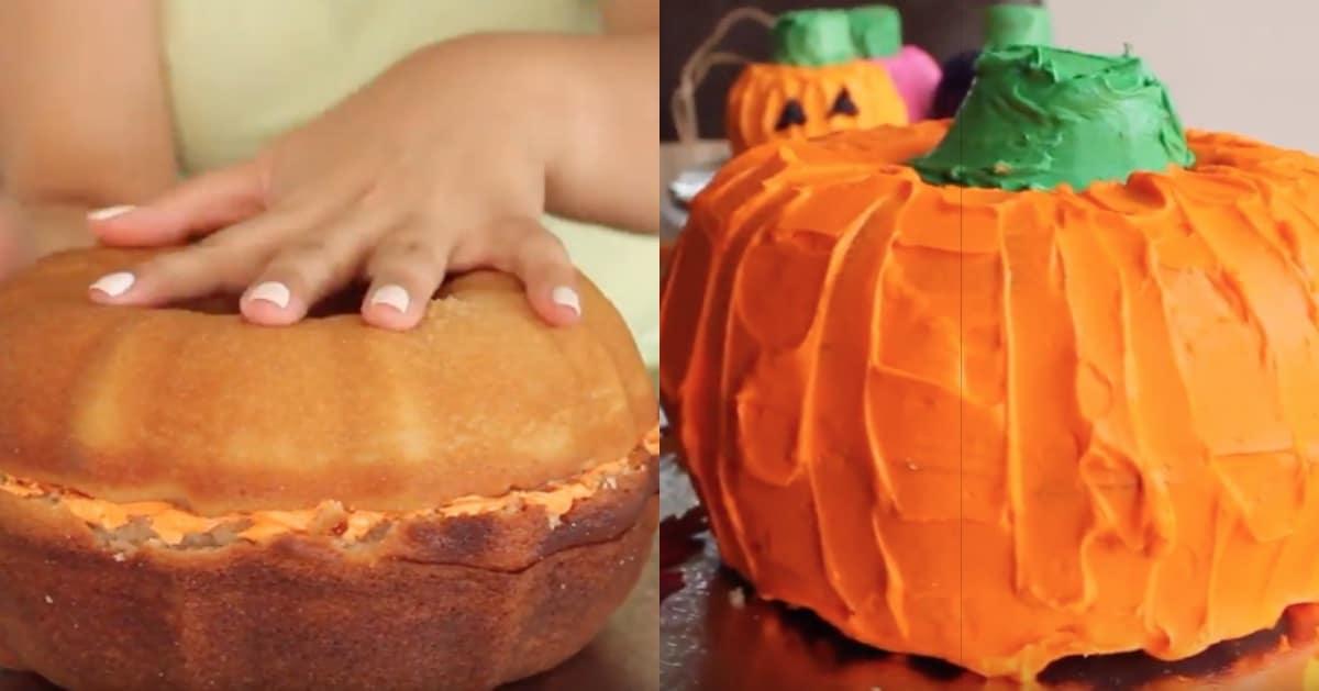Halloween Pumpkin Cake