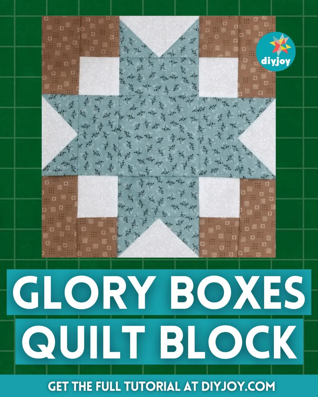 Easy Glory Boxes Quilt Block Tutorial