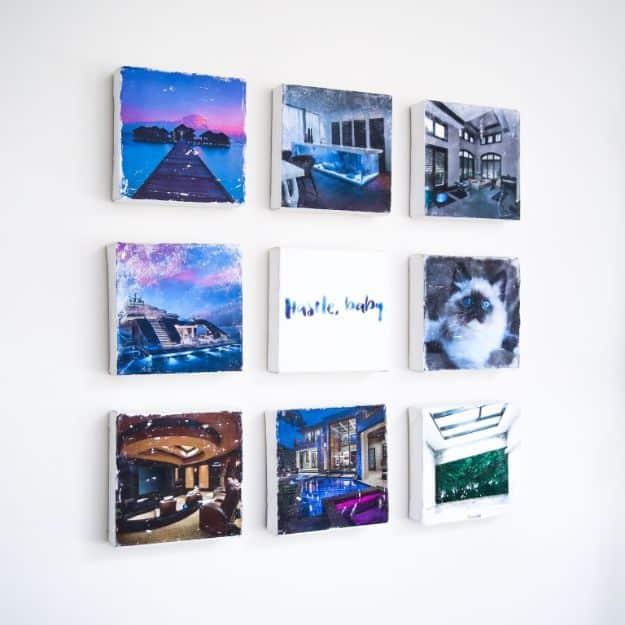 Canvas Vision Board, flexible enough to adjust as you go and a great fix using stuff you already have on a shelf