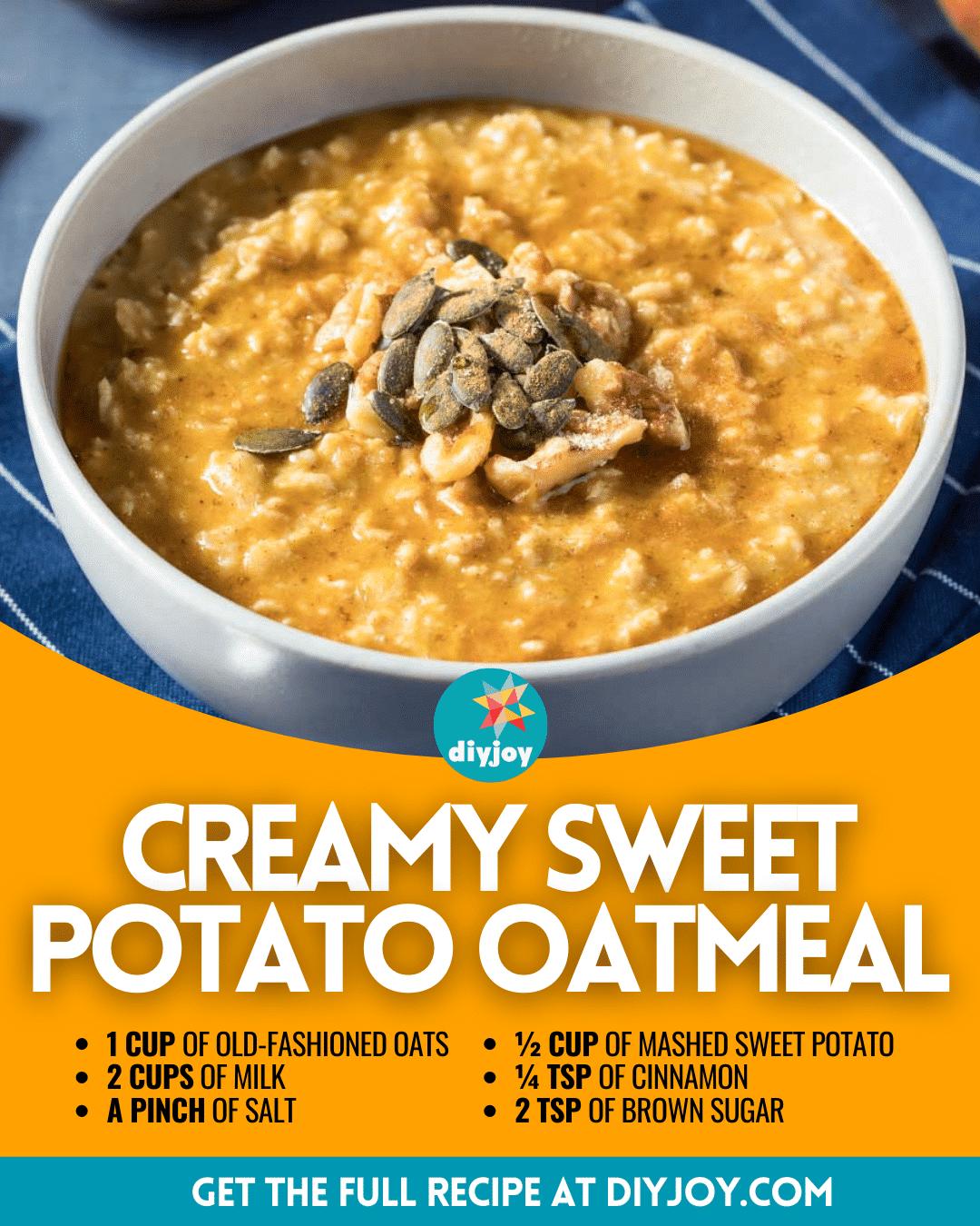 Creamy Sweet Potato Oatmeal Recipe
