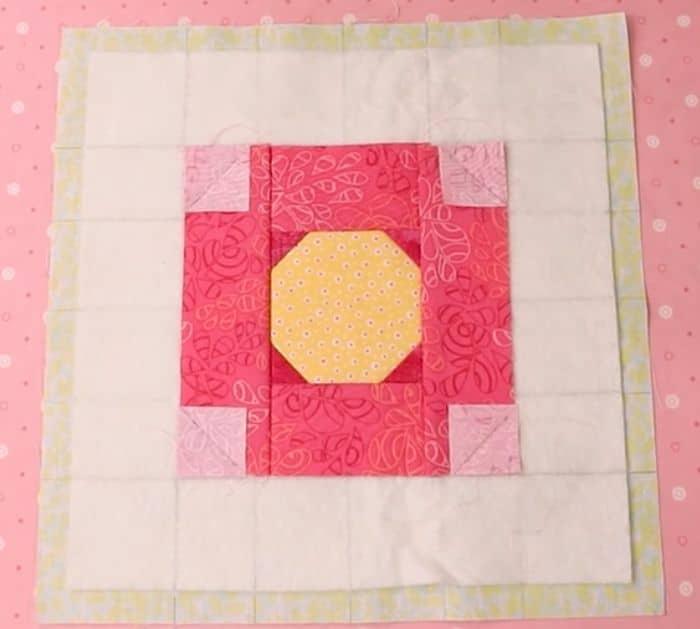 Quilt As You Go Retro Flower Block Project