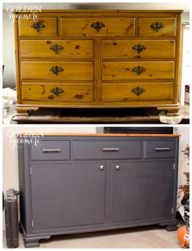 Repurposed Dresser Into Tool Chest, one of the best upcycled furniture ideas on this list and an idea worth saving for later