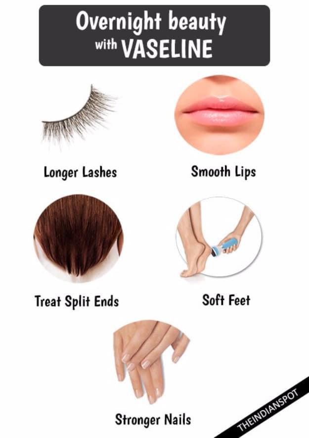 Overnight Beauty With Vaseline, brief on steps and quick to reward once it clicks and a detail that friends always ask about