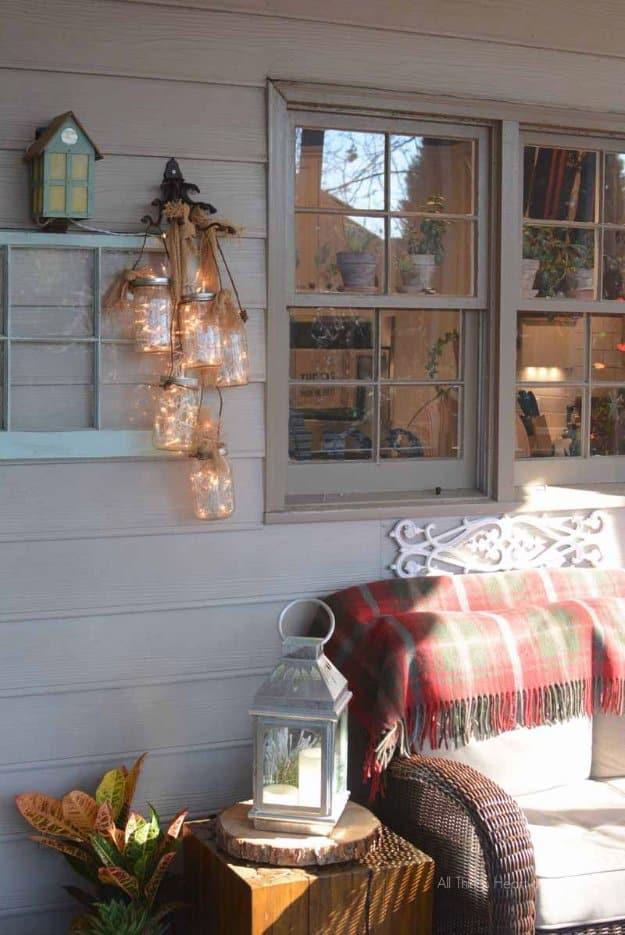 DIY Mason Jar Light, a fun mason jar craft for summer and an easy DIY using a jar and basic supplies