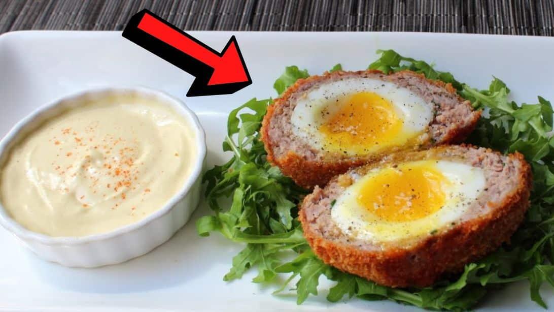 How To Make Crispy Sausage-Wrapped Eggs