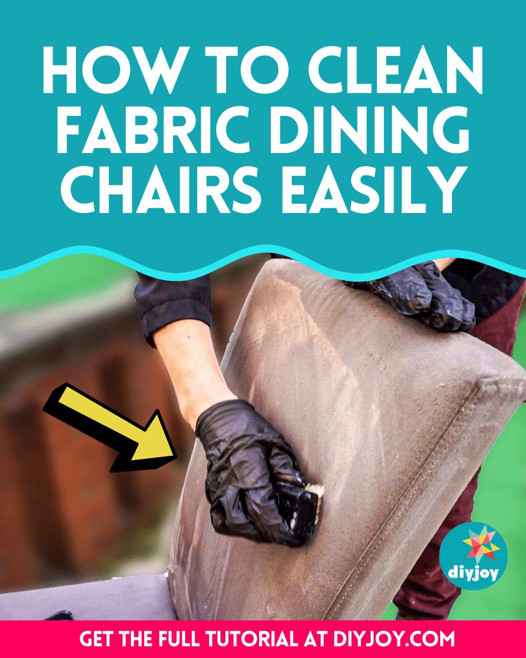 How To Clean Fabric Dining Chairs Easily
