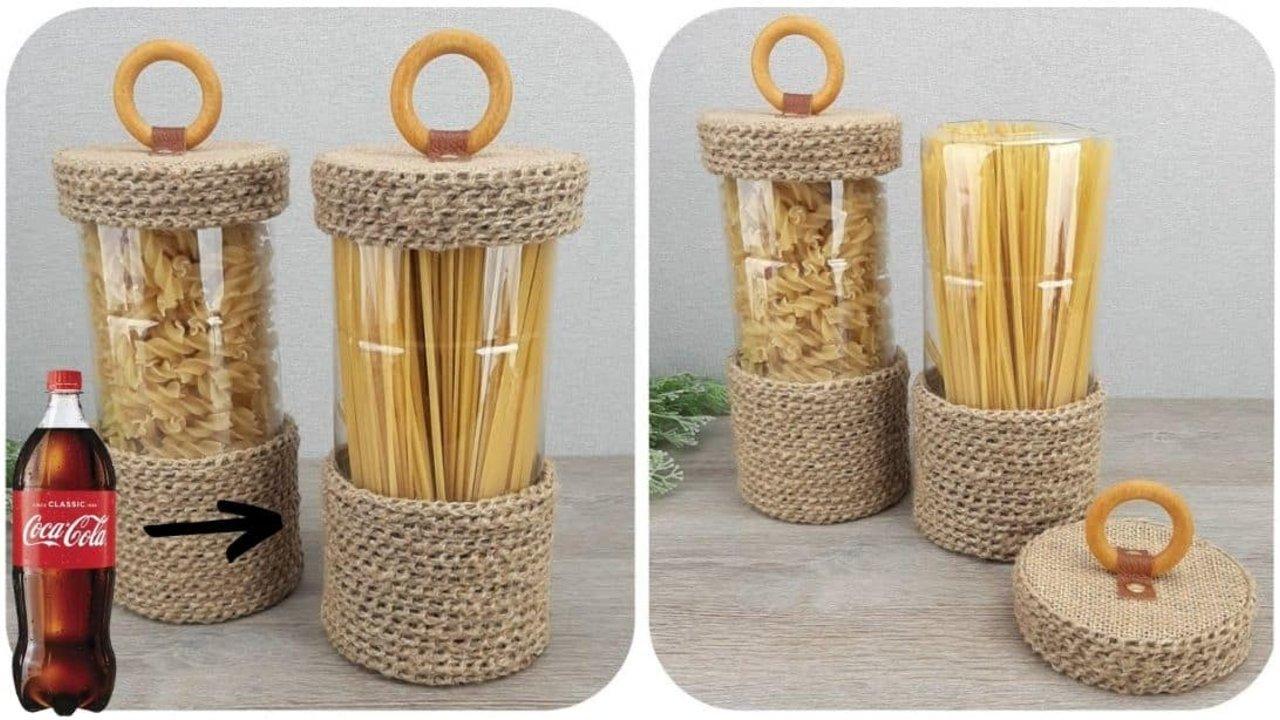 DIY Chic Container From Old Plastic Bottles
