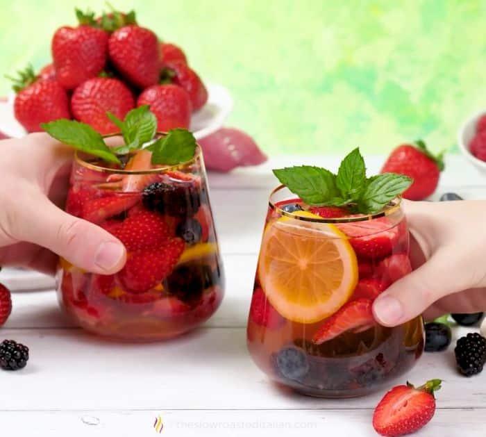 How to Make Berry Moscato Sangria