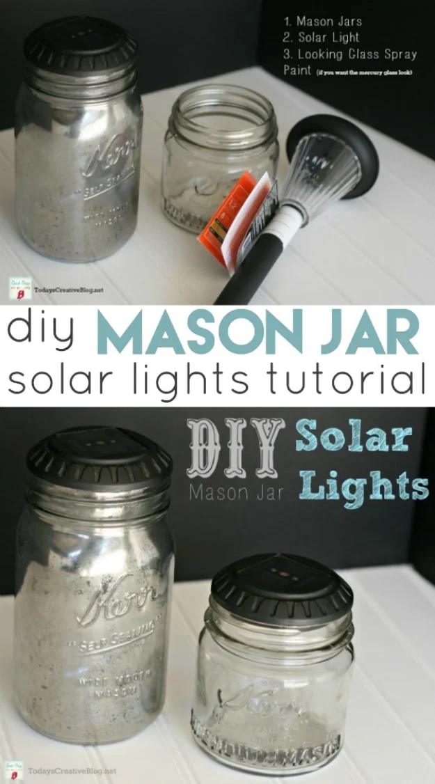 DIY Mason Jar Solar Lights, a fun weekend build for any skill level and an easy way to put the sun to work