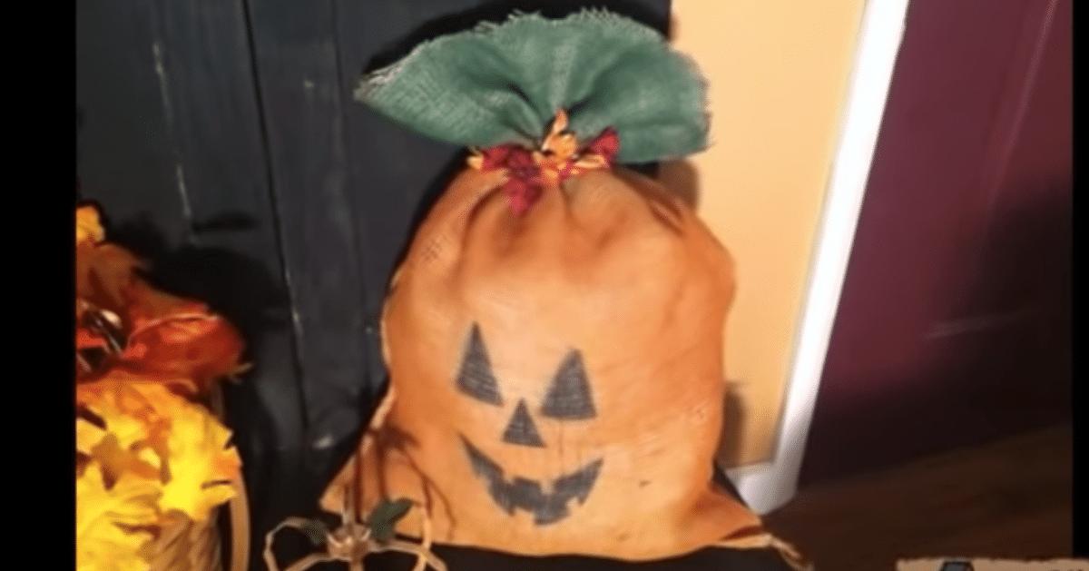 DIY Burlap Sack Pumpkin