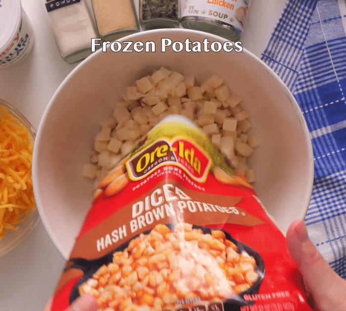 Ingredients for Potato Chip Party Potatoes