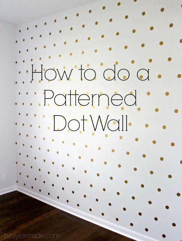 DIY Nursery Decor - Patterned Dot Wall - Easy Projects to Make for Baby Room - Decorations for Boy and Girl Rooms, Unisex, Minimalist and Modern Nurseries and Rustic, Farmhouse Sty